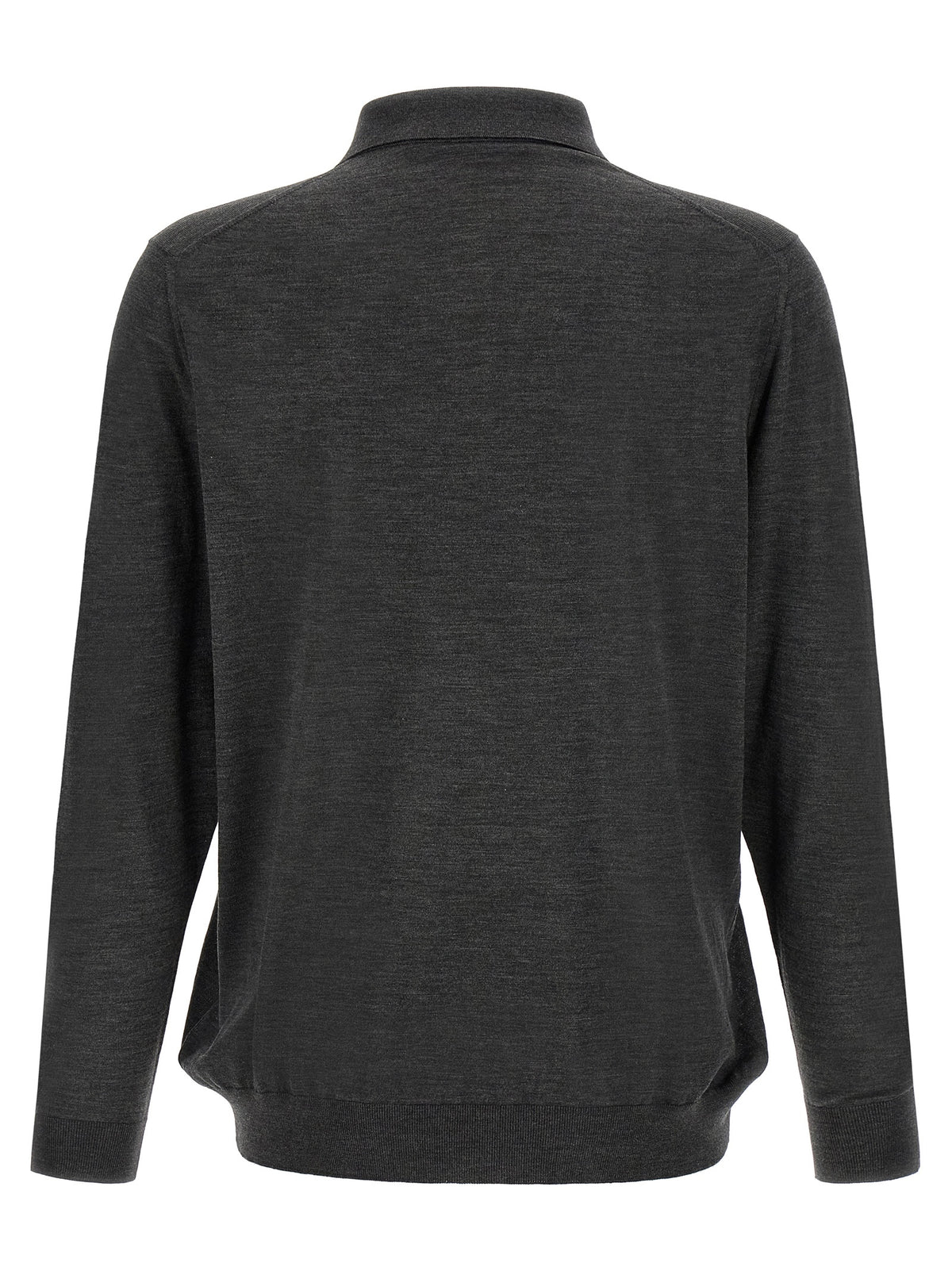 Polo en Laine Grise Kiton