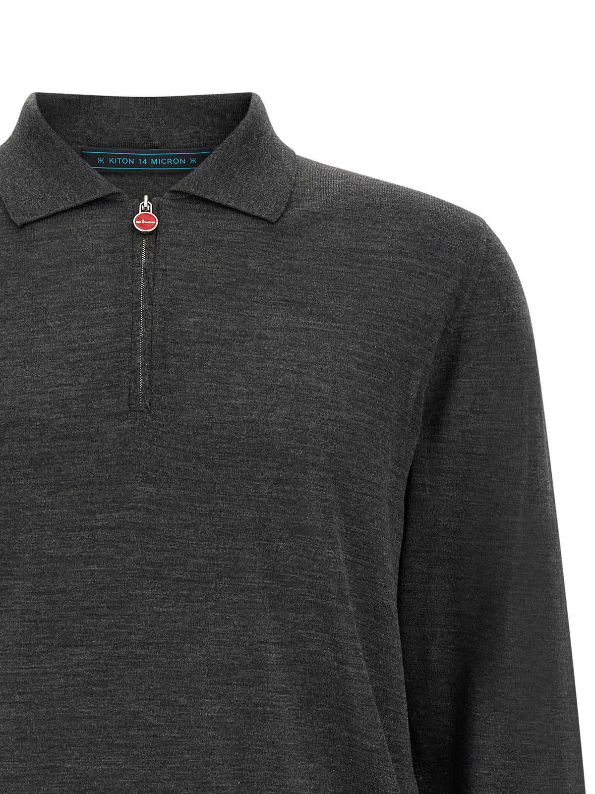 Polo en Laine Grise Kiton