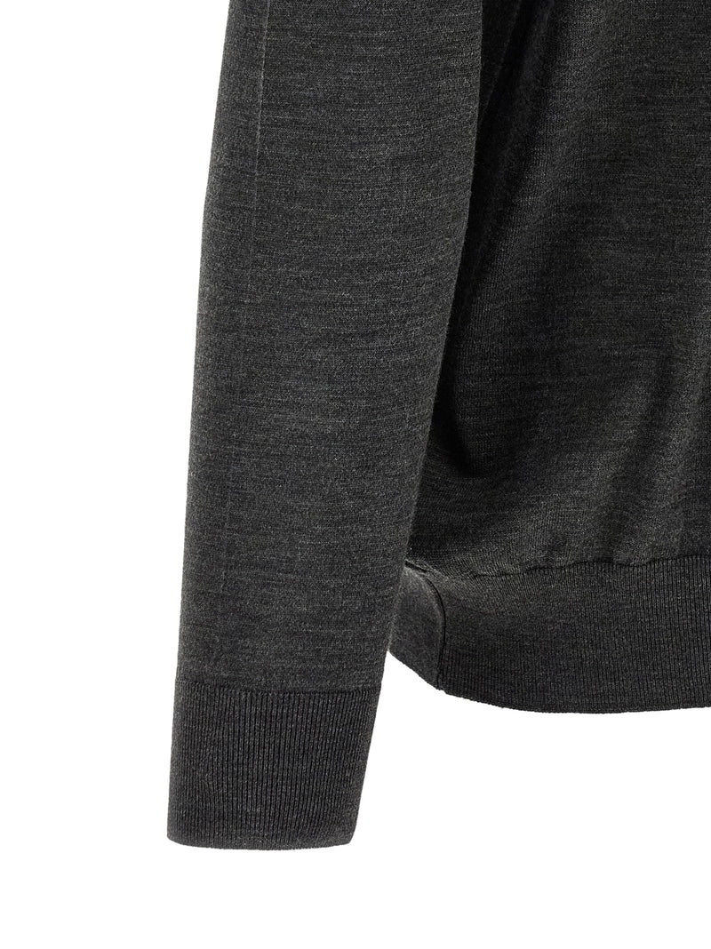 Polo en Laine Grise Kiton