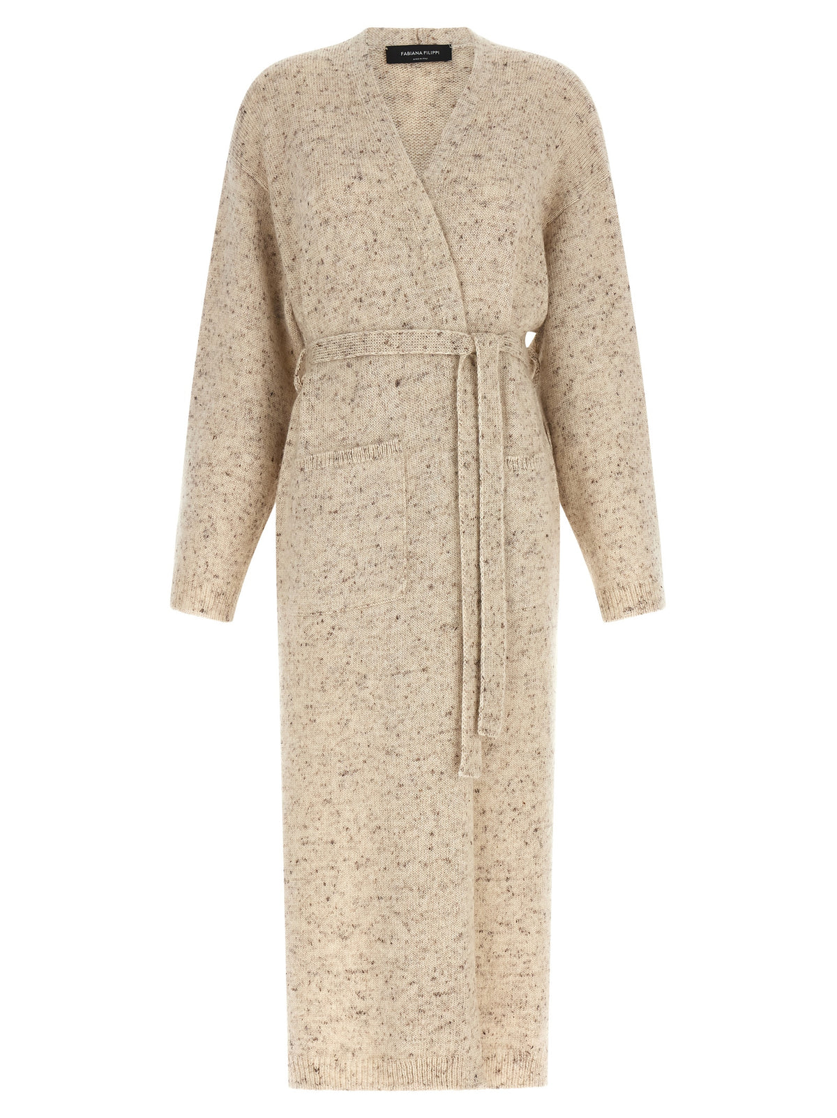 Cardigan en Laine Beige Fabiana Filippi
