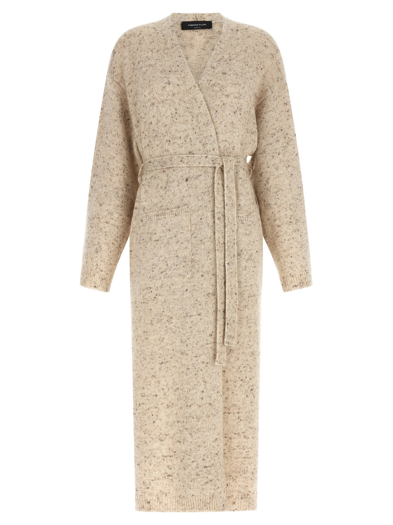 Cardigan en Laine Beige Fabiana Filippi