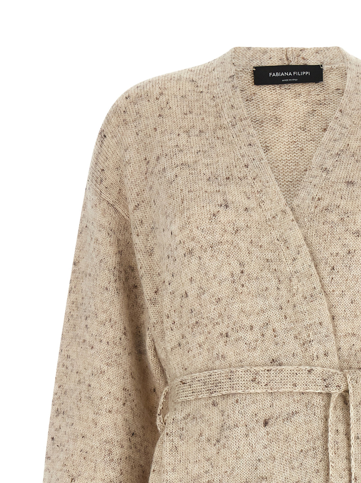 Cardigan en Laine Beige Fabiana Filippi