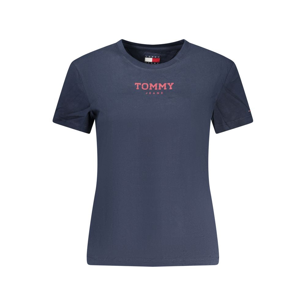 T-shirt bleu en coton pour femme de Tommy Hilfiger