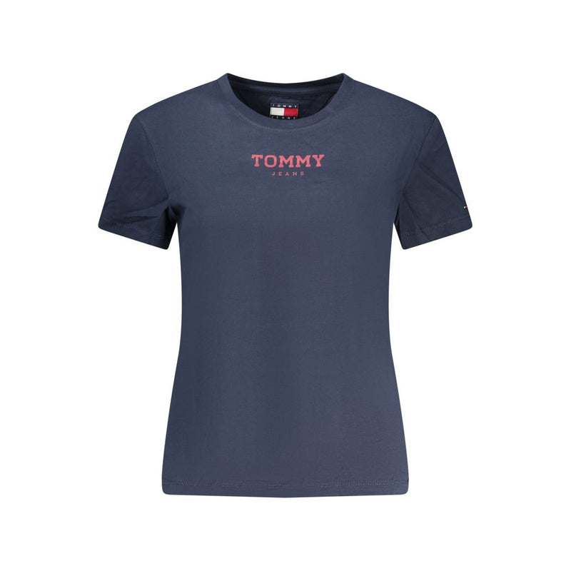 T-shirt bleu en coton pour femme de Tommy Hilfiger
