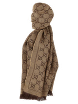 Écharpe Gucci en laine marron
