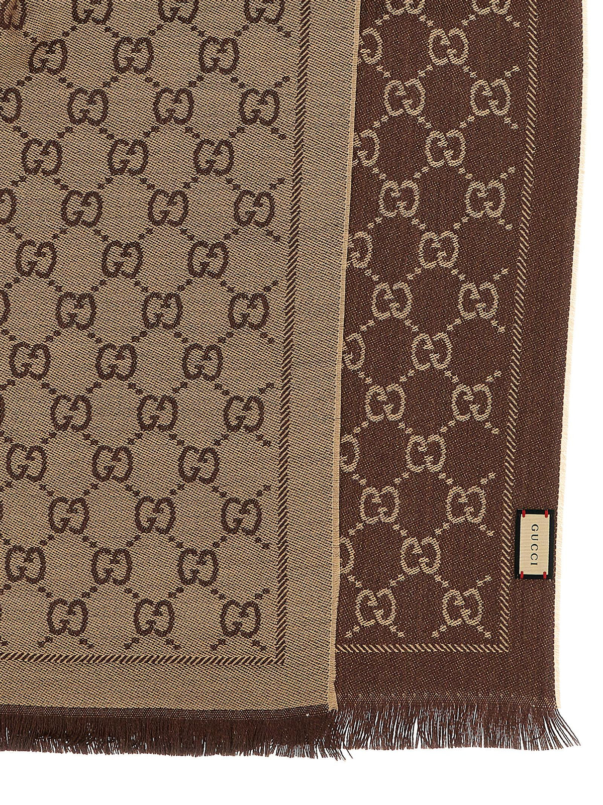 Écharpe Gucci en laine marron