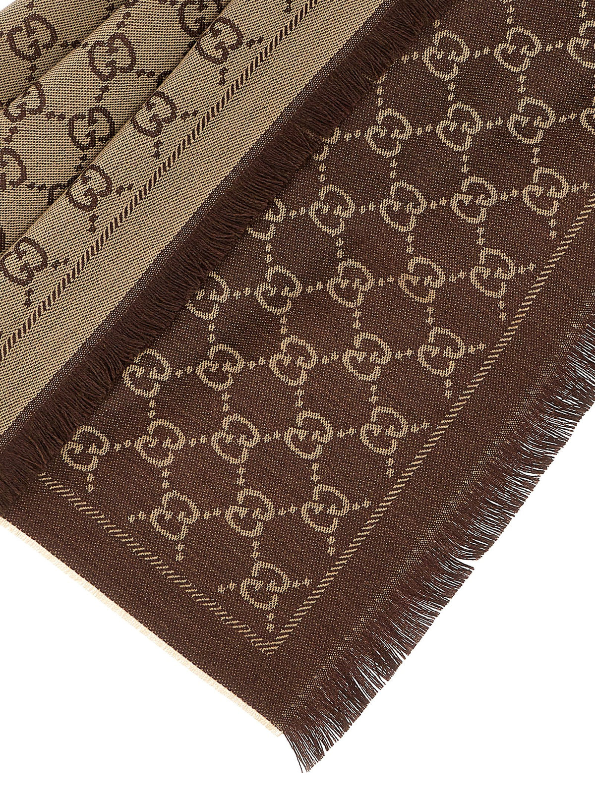 Écharpe Gucci en laine marron
