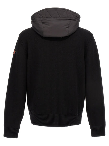 Moncler Grenoble Black Polyamide Cardigan