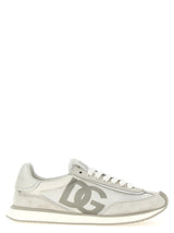 Baskets basses Dolce & Gabbana en cuir de veau gris