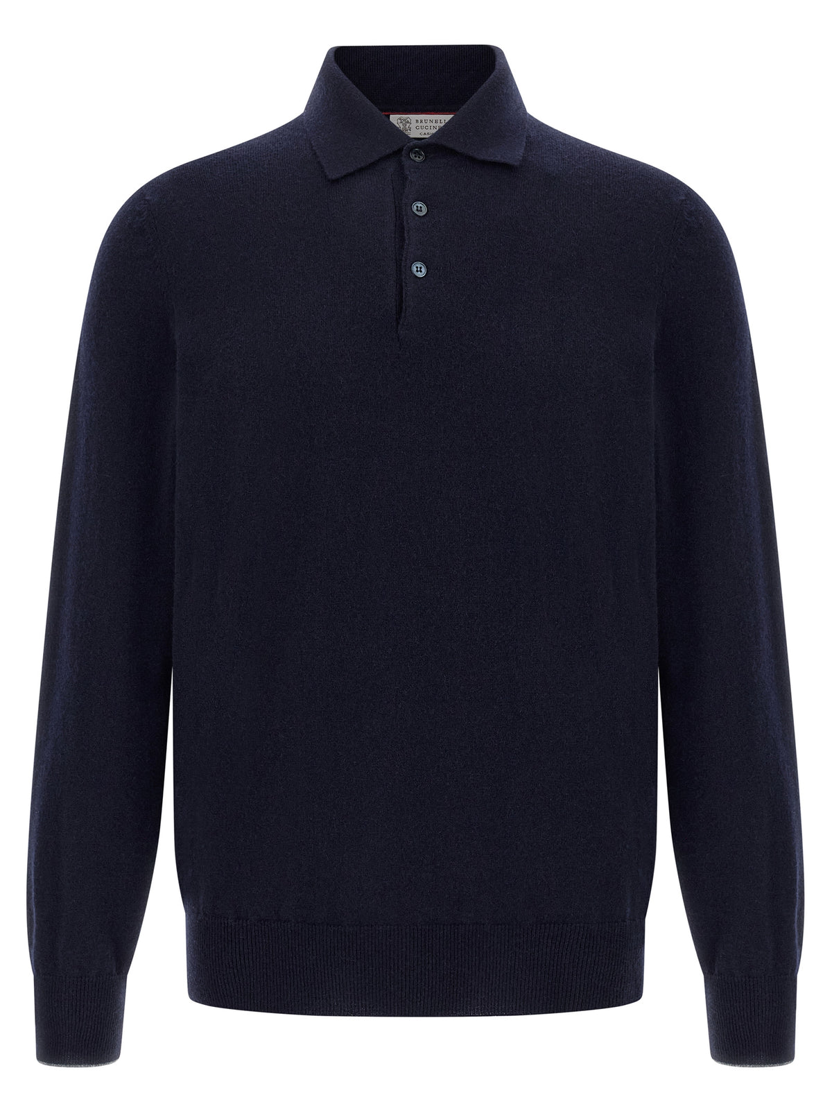 Brunello Cucinelli Polo en cachemire bleu