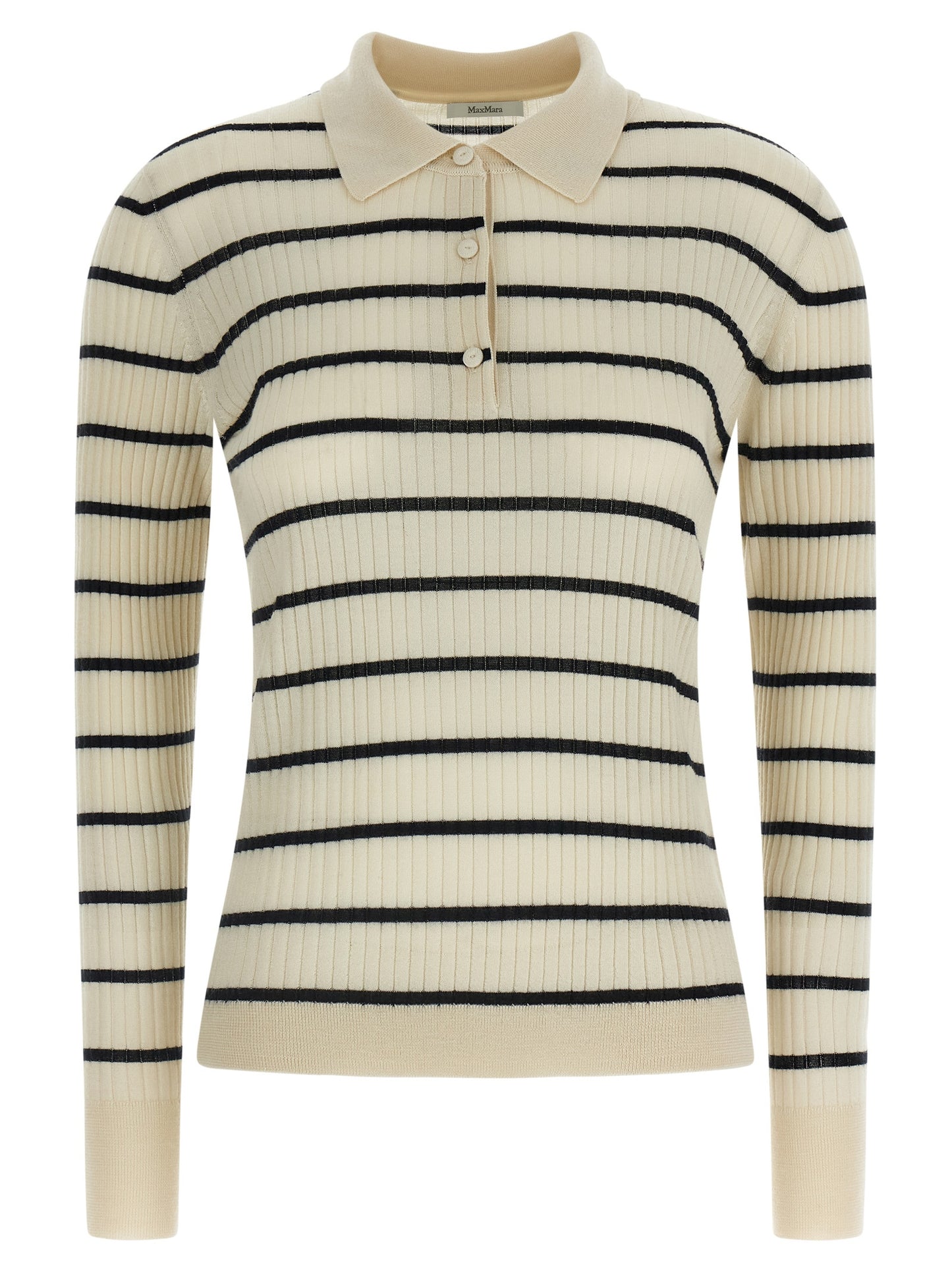 Max Mara Blue Cashmere Polo Shirt