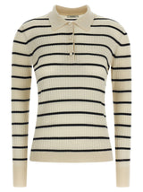 Polo en cachemire bleu Max Mara