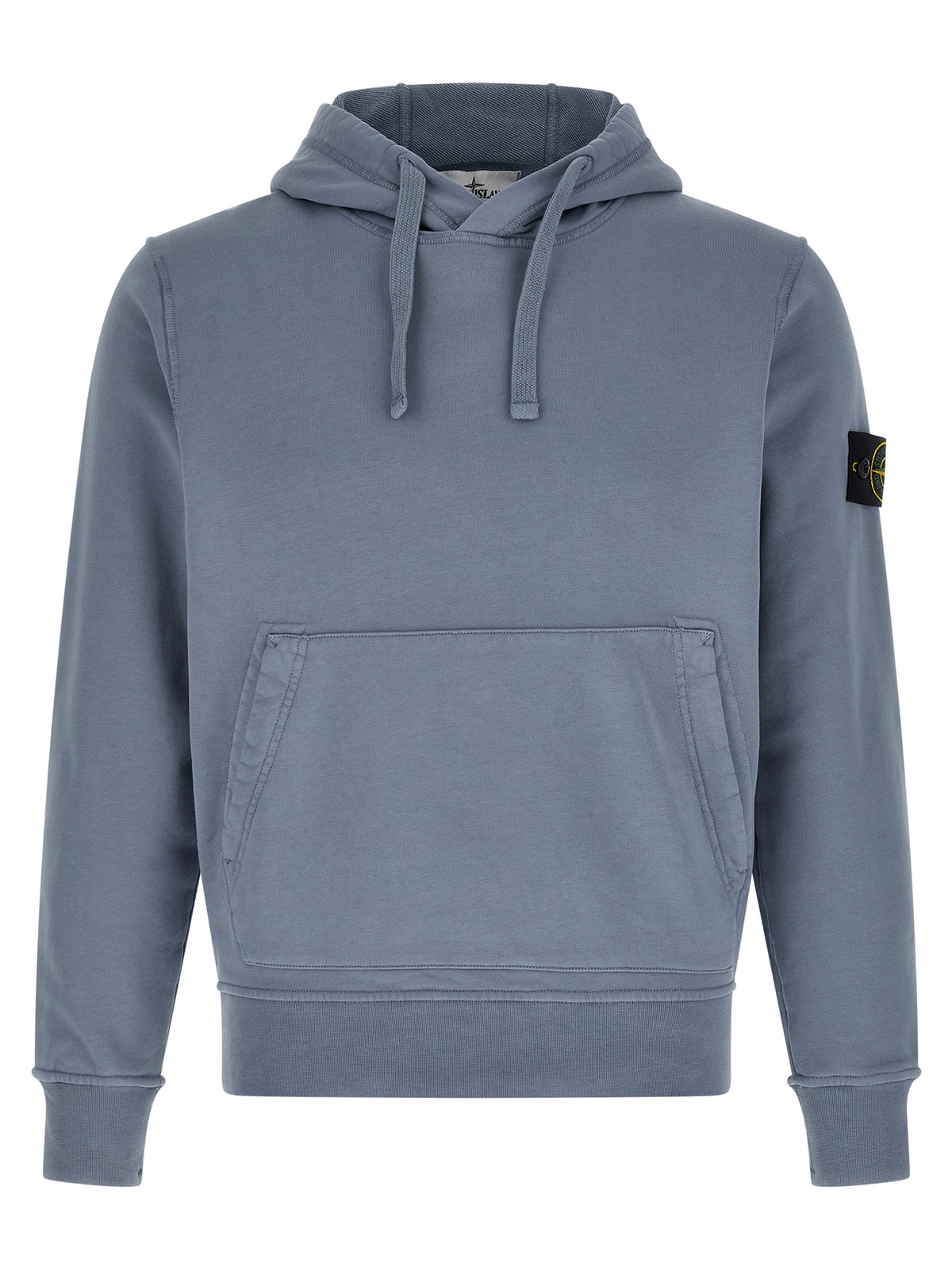 Stone Island Blue Cotton Sweatshirt