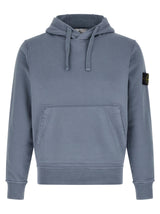 Stone Island Blue Cotton Sweatshirt