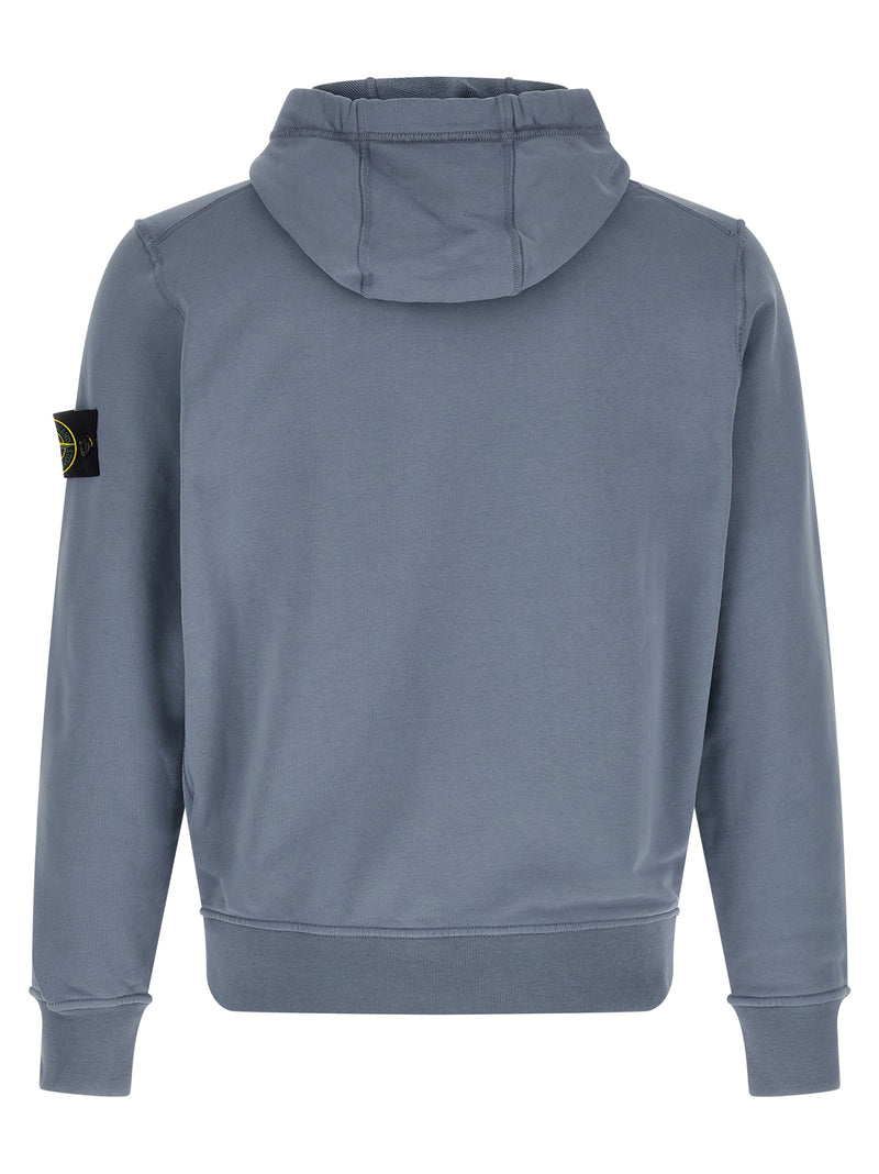 Sweat-shirt en coton bleu Stone Island