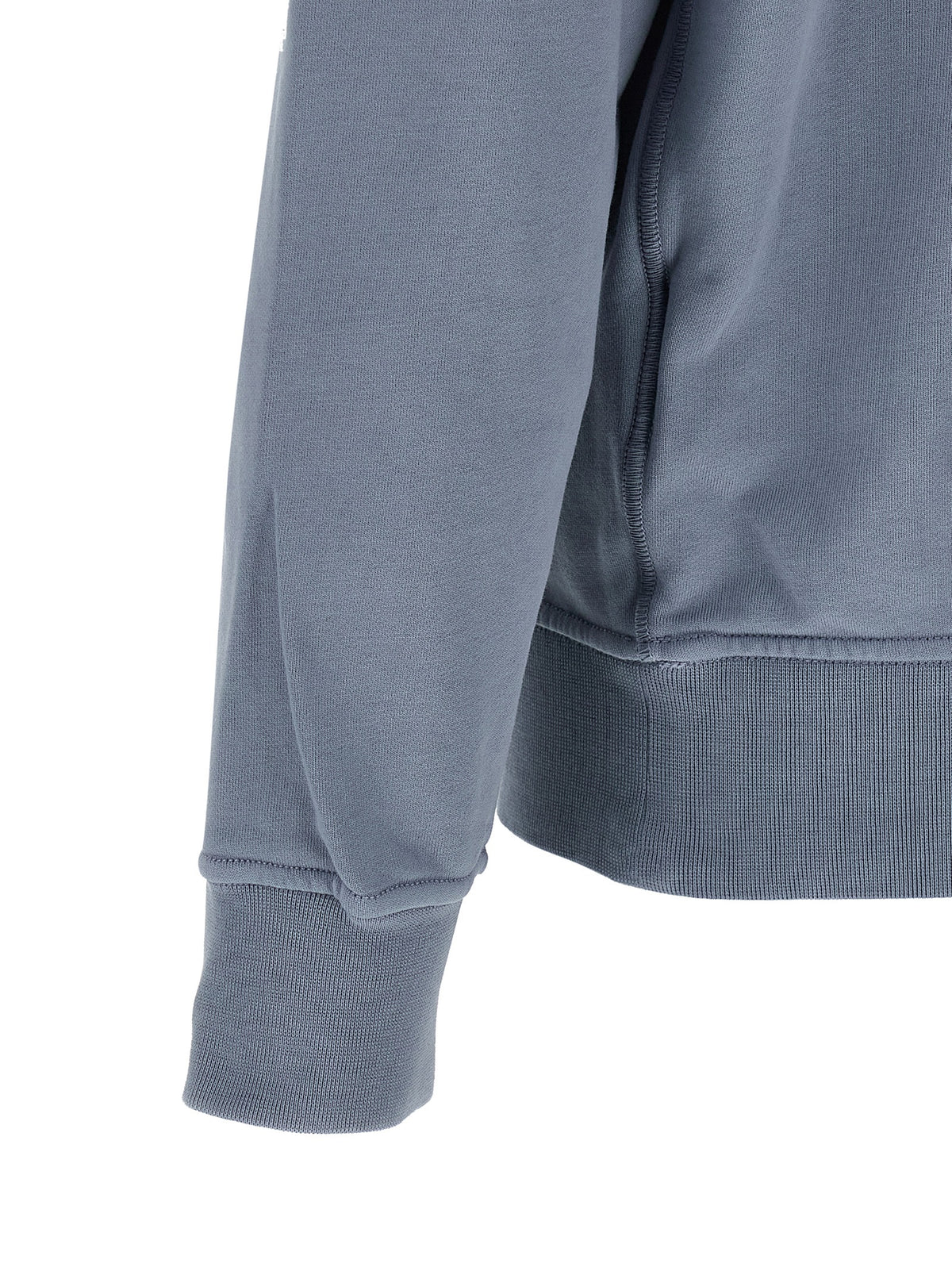 Stone Island Blue Cotton Sweatshirt