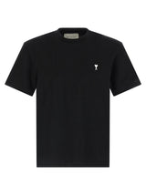 T-shirt bicolore en coton Ami Paris