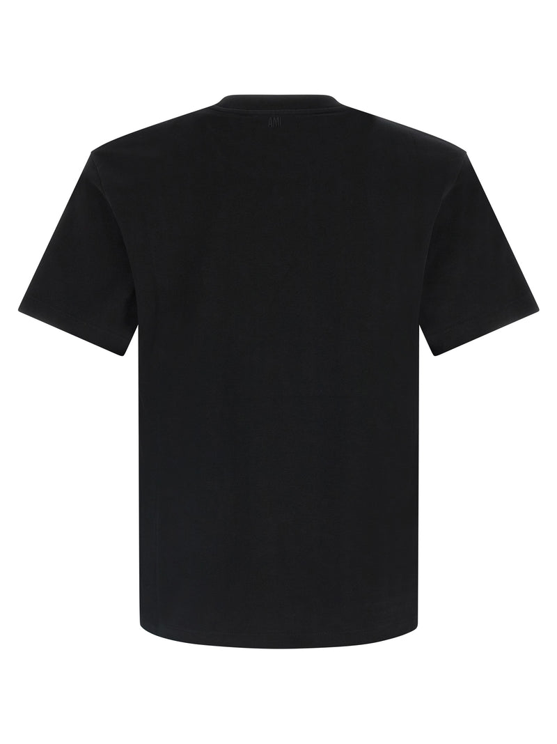 T-shirt bicolore en coton Ami Paris
