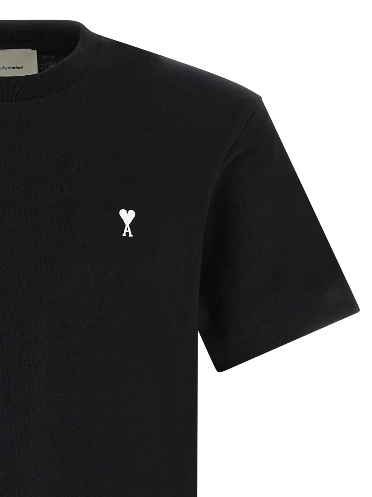 T-shirt bicolore en coton Ami Paris