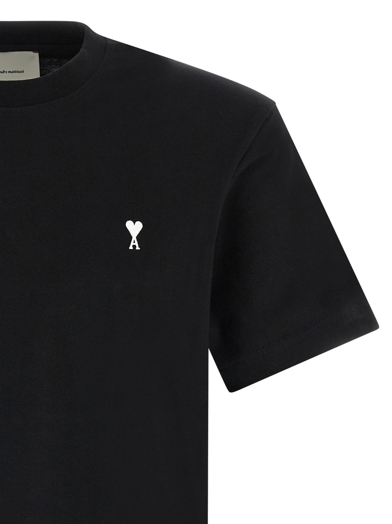 T-shirt bicolore en coton Ami Paris
