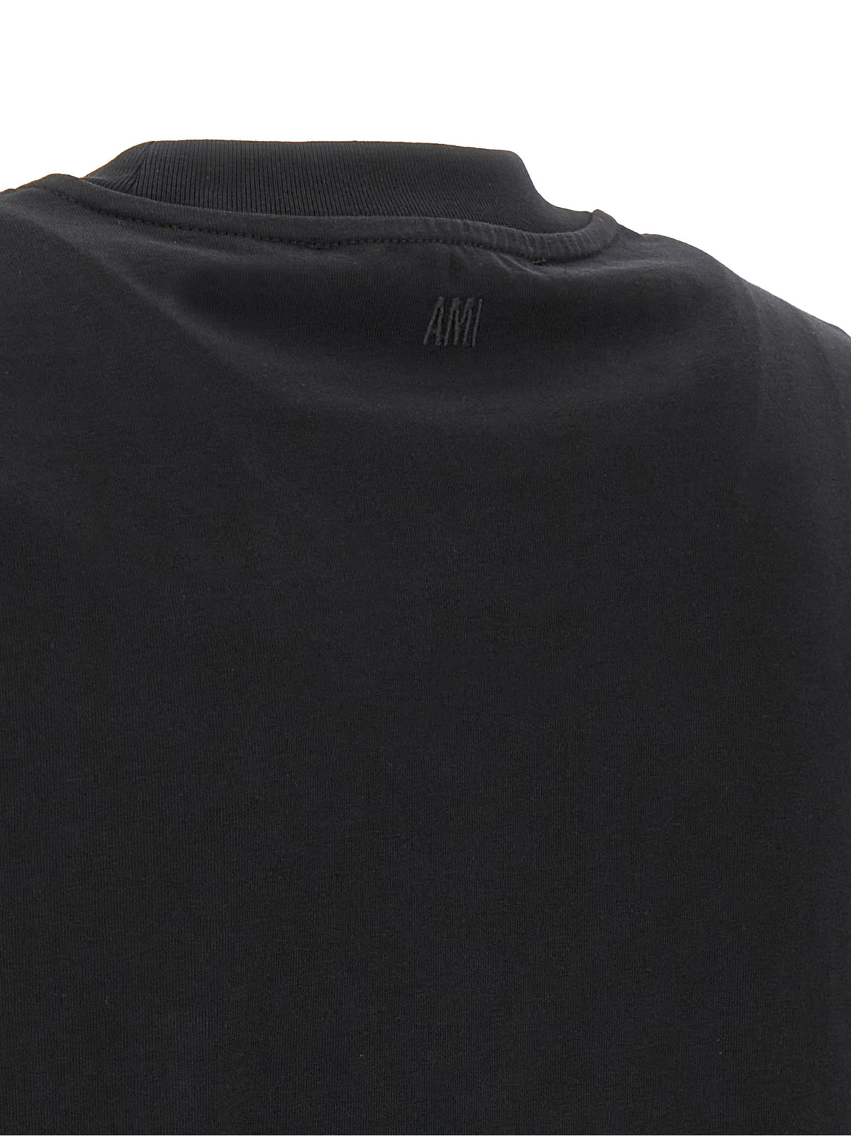 T-shirt bicolore en coton Ami Paris