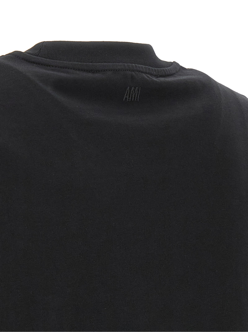 T-shirt bicolore en coton Ami Paris