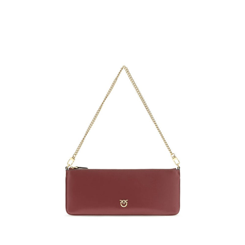 PINKO Bordeaux Calf Leather Bos Taurus Wallet
