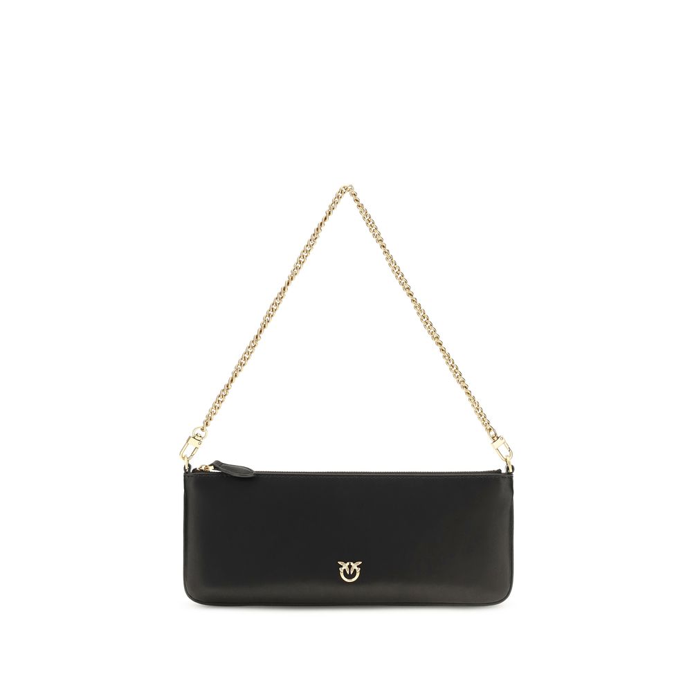 Portefeuille PINKO Bos Taurus en cuir de veau noir