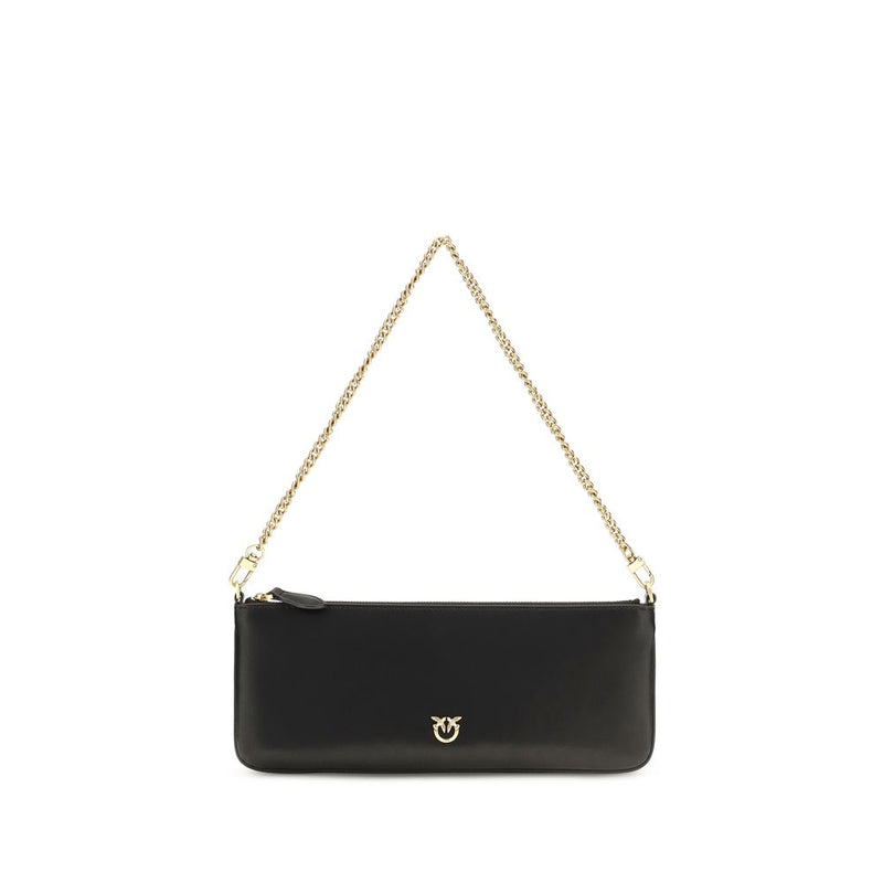 Portefeuille PINKO Bos Taurus en cuir de veau noir