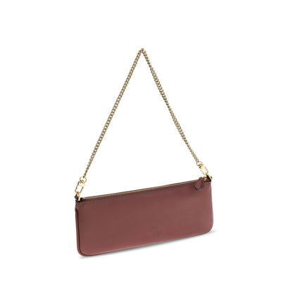 PINKO Bordeaux Calf Leather Bos Taurus Wallet