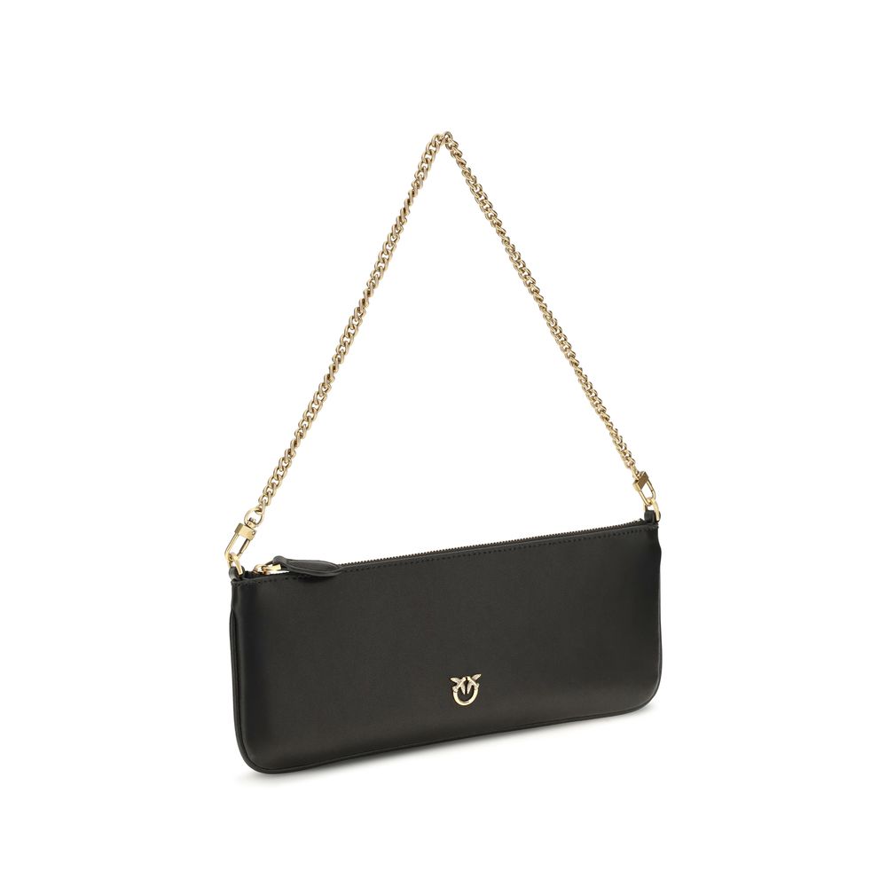 Portefeuille PINKO Bos Taurus en cuir de veau noir