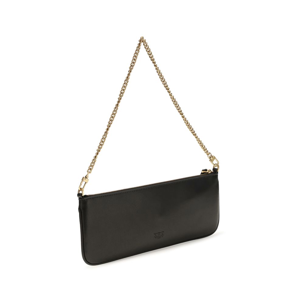 Portefeuille PINKO Bos Taurus en cuir de veau noir