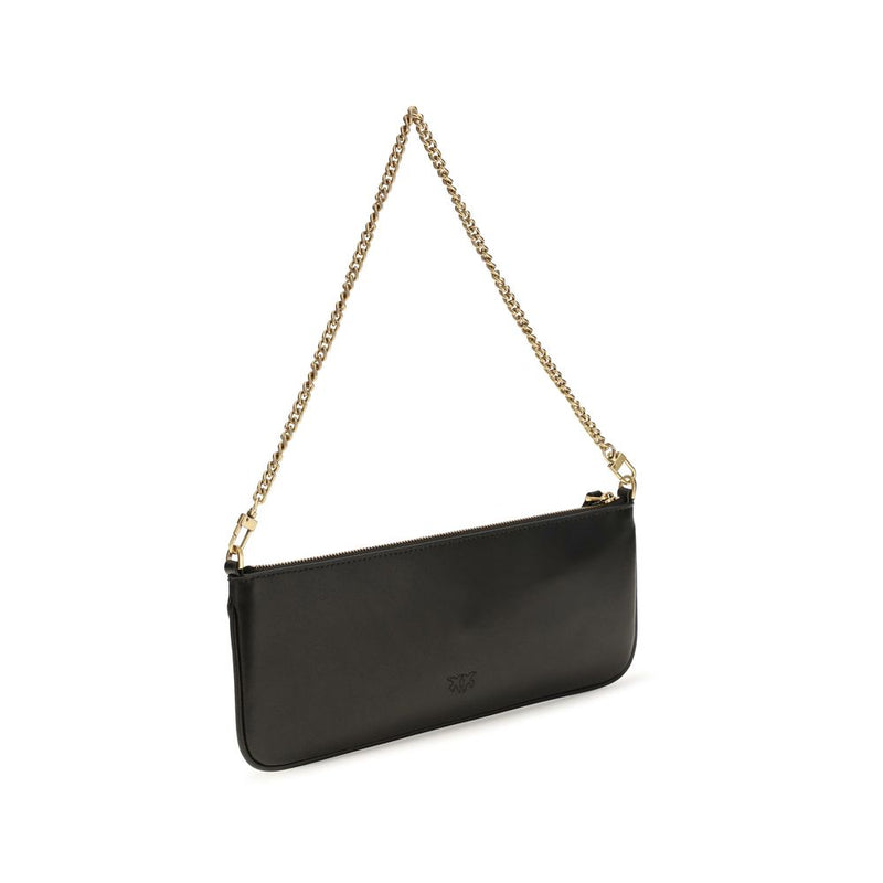 Portefeuille PINKO Bos Taurus en cuir de veau noir
