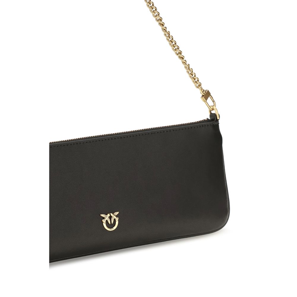 Portefeuille PINKO Bos Taurus en cuir de veau noir
