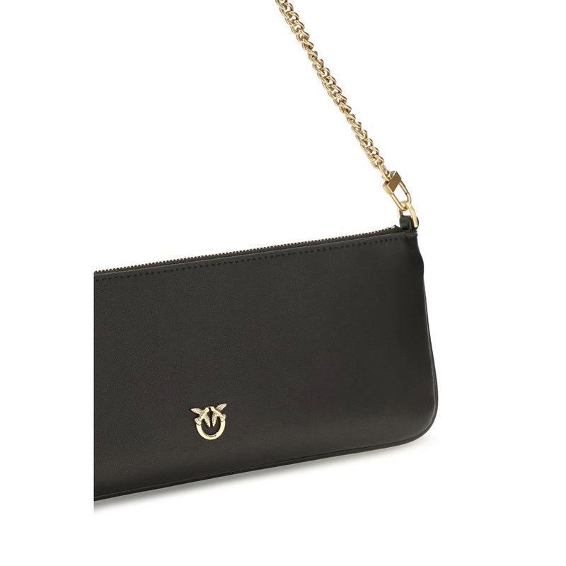 Portefeuille PINKO Bos Taurus en cuir de veau noir