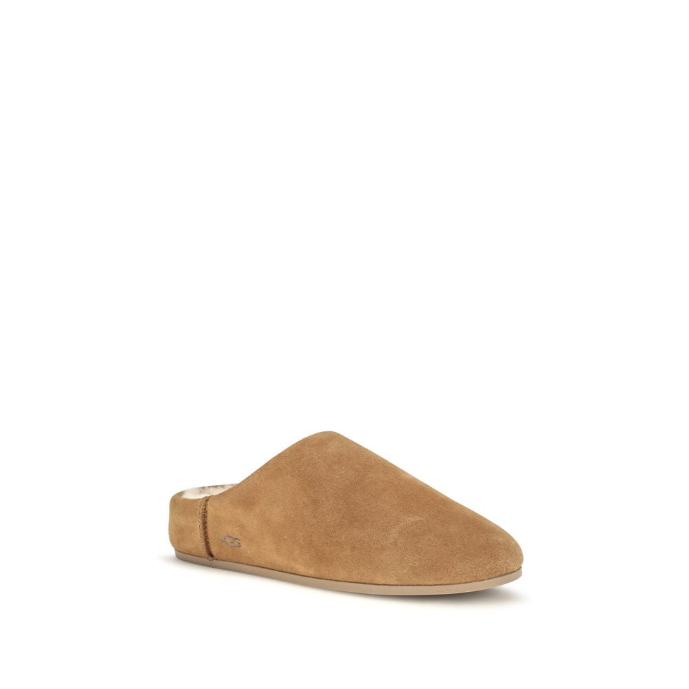 Mules en cuir beige UGG