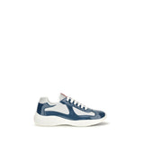 Baskets Prada en cuir de veau bleu Bos Taurus