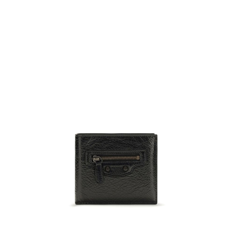 Portefeuille Balenciaga noir agneau Ovis Aries Aries