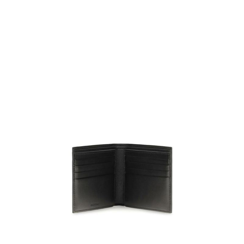 Portefeuille Balenciaga noir agneau Ovis Aries Aries
