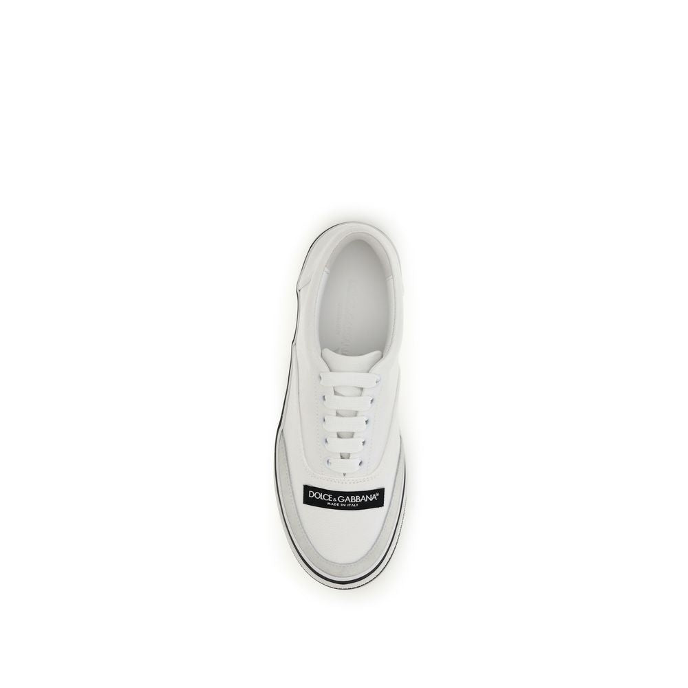 Baskets basses Dolce & Gabbana en coton blanc