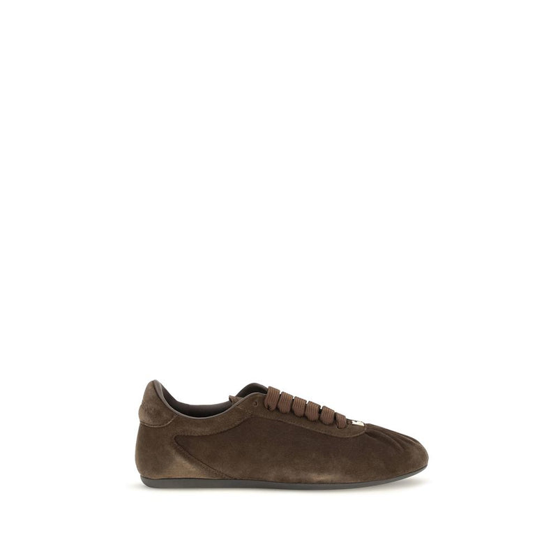 Baskets basses Dolce & Gabbana en daim marron