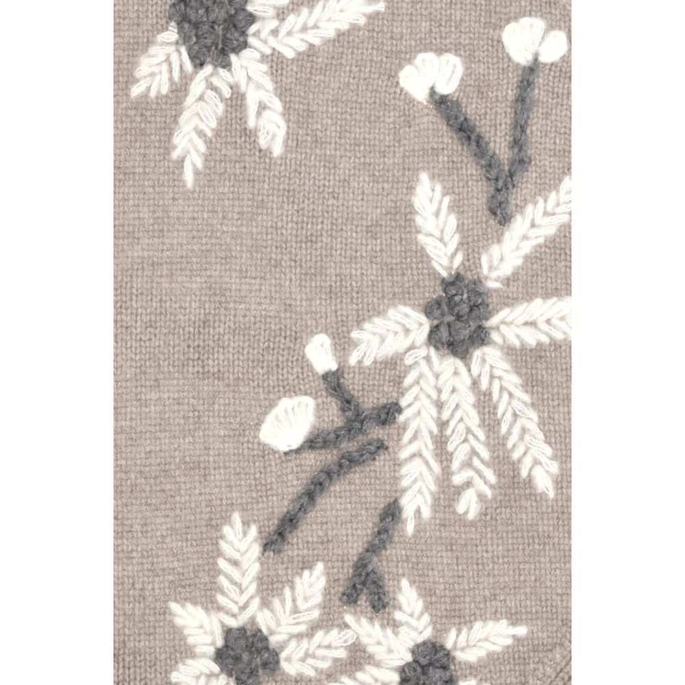 P.A.R.O.S.H. Écharpe Oves Aries en Laine Beige