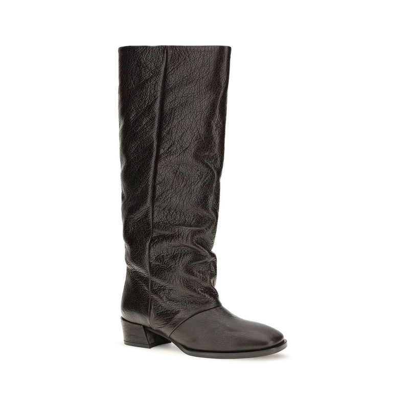 Bottes plates P.A.R.O.S.H. en cuir de veau marron Bos Taurus
