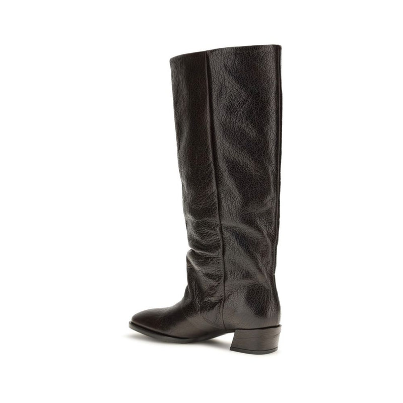 Bottes plates P.A.R.O.S.H. en cuir de veau marron Bos Taurus