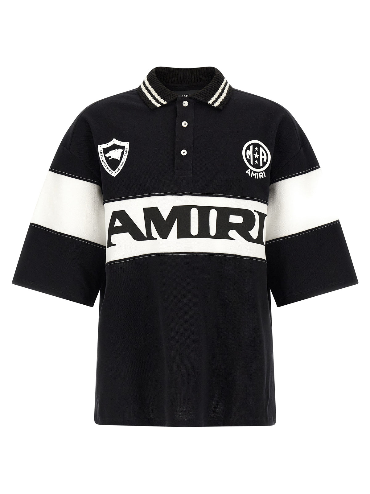 Polo en coton bicolore Amiri