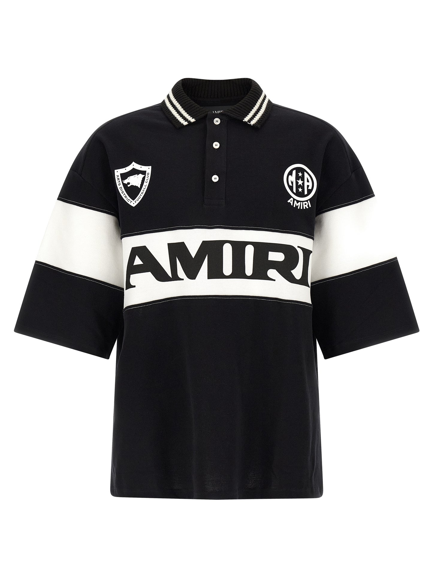 Amiri Bicolor Cotton Polo Shirt