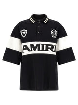 Polo en coton bicolore Amiri