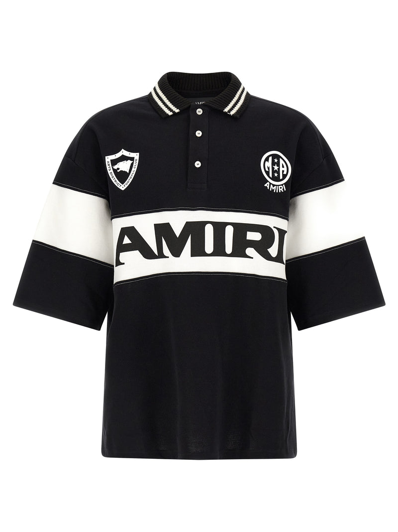 Polo en coton bicolore Amiri
