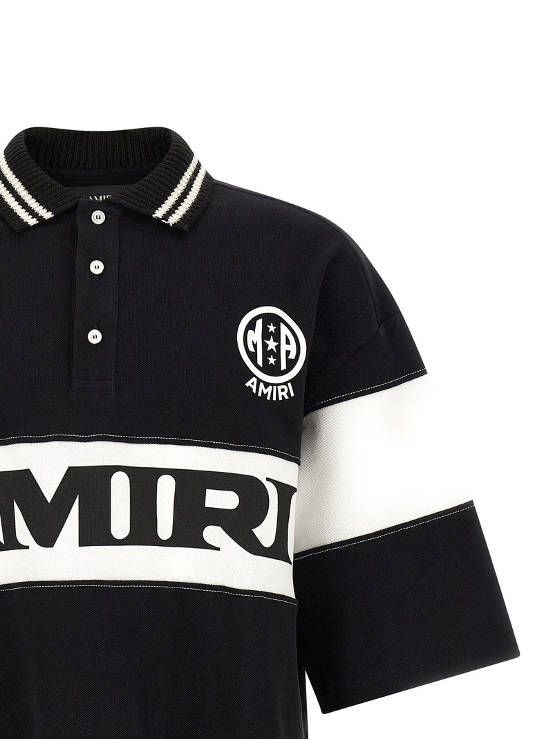 Polo en coton bicolore Amiri