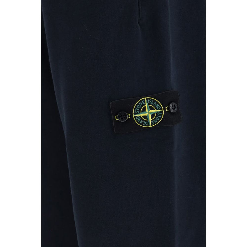 Sweat-shirt en coton bleu Stone Island